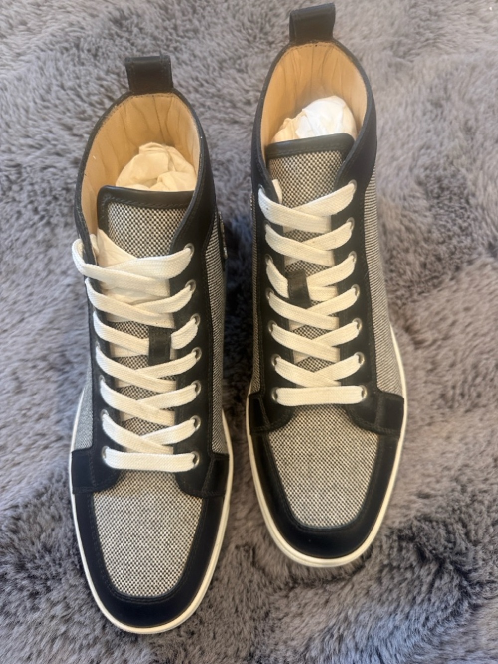 Christian Louboutin Men's High-Top Sneakers Rantus Orlando Size 41.